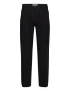 Slh196-Straight Mads Linen Pant Noos Selected Homme Black