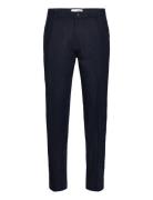 Slh196-Straight Mads Linen Pant Noos Selected Homme Blue