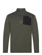 Delta 1/2 Zip Mid-Layer Calvin Klein Golf Khaki