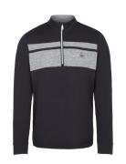 Lightweight 1/4 Zip Heritage Block Pullover Original Penguin Golf Blac...