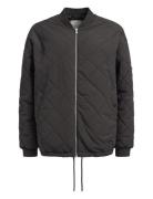 Quilted Bomber Jacket Latté Rethinkit Black