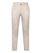 Slim-Fit 100% Linen Trousers Mango Beige