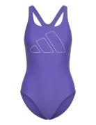 Big Bars X Back Swimsuit Adidas Performance Purple