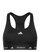 Techfit Medium Support Bra Adidas Performance Black