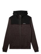 Keller Block Zip Quiksilver Brown