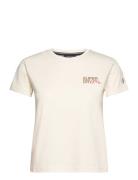 Sportswear Logo Fitted Tee Superdry Sport Cream