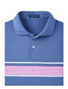 Ledger Performance Jersey Polo - Edwin Spread Coll Peter Millar Blue