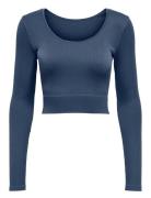 Onpjaia Life Un Ls 2-Waycrop Seam Top Only Play Navy