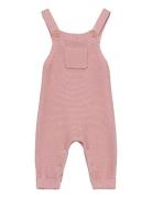 Cotton Knit Dungarees Mango Pink