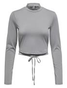 Onpdance Hn Ls Wrap Top Only Play Grey