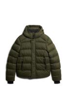 Hooded Microfibre Sport Puffer Superdry Sport Khaki