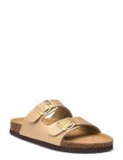 Winsy W Cork Sandal Cruz Gold