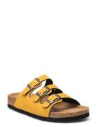 Santa W Cork Sandals Cruz Yellow