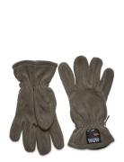 Label Fleece Gloves Alpha Industries Green