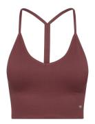 Ribbed Seamless V Bra Drop Of Mindfulness Burgundy