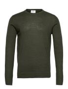 Merino Knit O-Neck Lindbergh Green