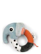 Sensory Ring Rattle Elphee Blue D By Deer Blue