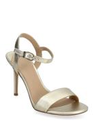 Gwen Metallic Leather Sandal Lauren Ralph Lauren Gold