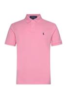 Custom Slim Fit Mesh Polo Shirt Polo Ralph Lauren Pink