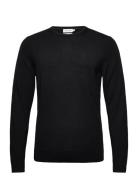 Superior Wool Crew Neck Sweater Calvin Klein Black