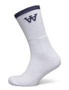 Wwcon Tennis Socks Double A By Wood Wood White