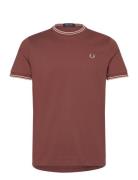 Twin Tipped T-Shirt Fred Perry Burgundy