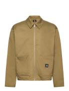 Woven Shirt Jacket Solid Converse Beige