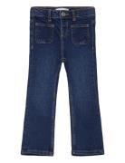 Flared Finished Jeans Mango Blue