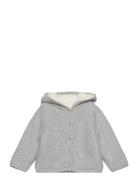 Cardigan With Stitched Sheepskin Lining Mango Grey