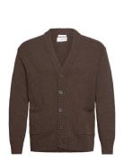 Lambswool Button Cardigan Lindbergh Brown