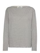 Crisp Jersey Silke Tee Ls Mads Nørgaard Grey