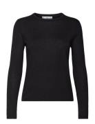 Fine-Knit Crew-Neck Sweater Mango Black