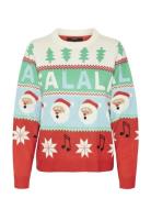 Vmchristmasstuff Ls O-Nck Pull. Box Xmas Vero Moda Patterned