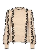 Objyaa L/S Knit Pullover Rep Object Cream