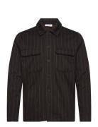 Onskodyl Pinstripe Overshirt ONLY & SONS Black