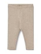 Rib Leggings Maddy Wheat Beige