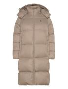 Down Long Puffer Calvin Klein Jeans Beige