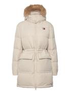 Tjw Midi Alaska Faux Fur Tommy Jeans Cream