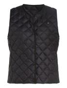 Lw Down Quilted Collarless Vest Tommy Hilfiger Black