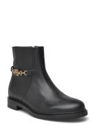 Th Chain Leather Low Bootie Tommy Hilfiger Black