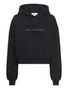 Chenille Monologo Hoodie Calvin Klein Jeans Black