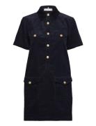 Corduroy Gold Button Dress Tommy Hilfiger Navy