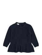 Knitted Pullover W. Frill Copenhagen Colors Navy