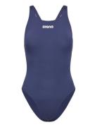 Women's Team Swimsuit Swim Pro Solid Arena Navy