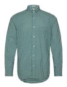 Reg Poplin Gingham Shirt GANT Green