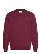 Classic Cotton V-Neck GANT Burgundy