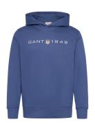 Printed Graphic Hoodie GANT Blue