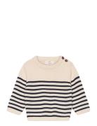 Knitted Striped Sailor Jumper Copenhagen Colors Beige