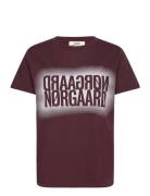 Single Organic Trenda P Tee Mads Nørgaard Burgundy