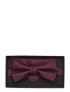 Polyester Bow Tie Lindbergh Black Burgundy